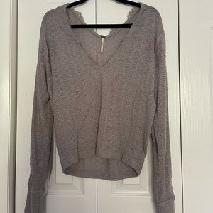 Free People lace v-neck top